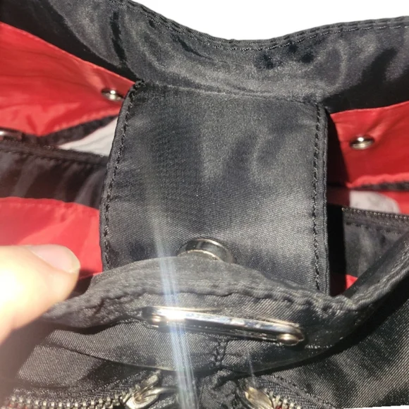 Franco Sarto Black Canvas Shoulder Bag - Picture 7 of 10